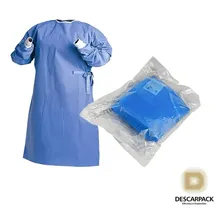 Avental Cirúrgico Padrão Estéril Tam G - Gg Descarpack C/ Foto  mini 1