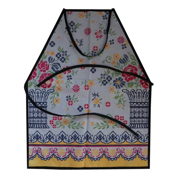 Avental Cozinha Impermeavel Estampados Não Molha Com Bolso Cor Estampado Foto 1