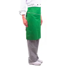 Avental Cozinheiro Meio Corpo Verde Vegano Chef Restaurante Foto mini 4