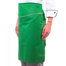 Avental Cozinheiro Meio Corpo Verde Vegano Chef Restaurante Foto mini 2