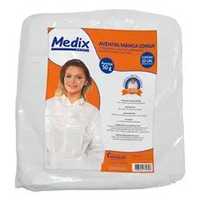 Avental Descartável Manga Longa 50g - Pacote Com 10 Un Medix Foto  mini 1