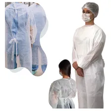 Avental Descartável Tnt 40gr De Manga Longa Kit C/ 10 Foto mini 1
