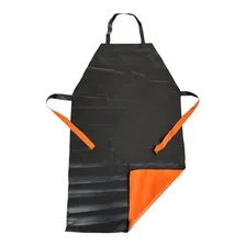 Avental Dupla Face Plastcor Kp1000 Laranja E Preto 120x70 Cm Foto  mini 1