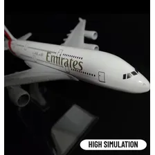 Avião Comercial Airbus / Boeing - Miniatura De Metal - 15cm Cor Emirates Airlines - Airbus A380 Foto mini 4