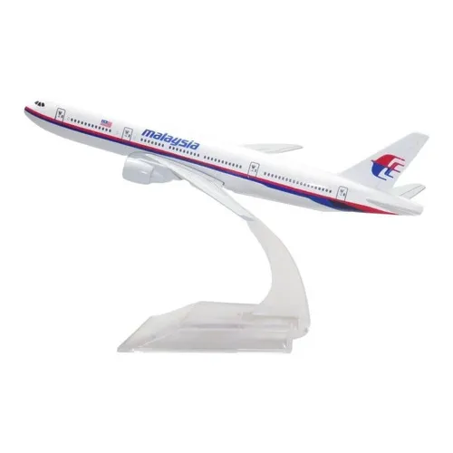 Avião Comercial Airbus / Boeing - Miniatura De Metal - 15cm Cor Malaysia Airlines - Boeing 777 Foto 1