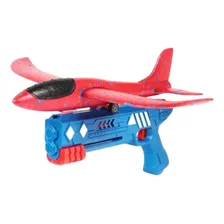 Avião Planador Aeromodelo Com Lançador Catapulta Brinquedo Cor Amarelo Foto mini 4