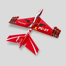 Avião Planador Com Motor A Bateria Recarregável Cor Vermelho Foto mini 4