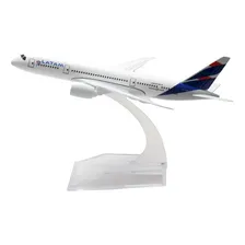 Avião Comercial Airbus / Boeing - Miniatura De Metal - 15cm Cor Latam Airlines - Boeing 787 Foto mini 1