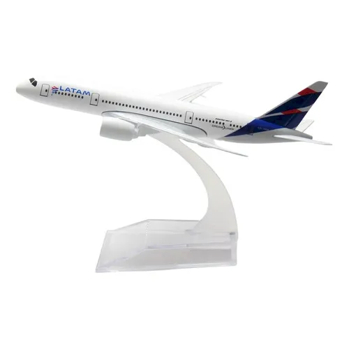 Avião Comercial Airbus / Boeing - Miniatura De Metal - 15cm Cor Latam Airlines - Boeing 787 Foto 1
