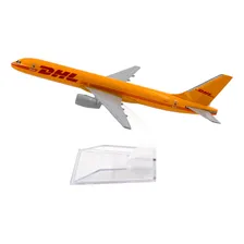 Avião Comercial Boeing 757 Dhl Express - Metal 16 Cm Foto mini 3
