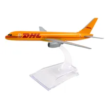 Avião Comercial Boeing 757 Dhl Express - Metal 16 Cm Foto mini 4
