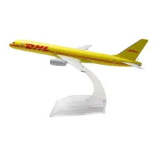Avião Comercial Boeing 757 Dhl Express - Metal 16 Cm Foto mini 1