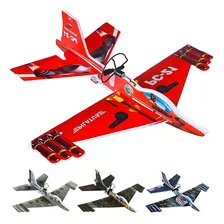Avião Lança Mão Elétrico Bateria Recarregável Voa Planador Foto mini 1