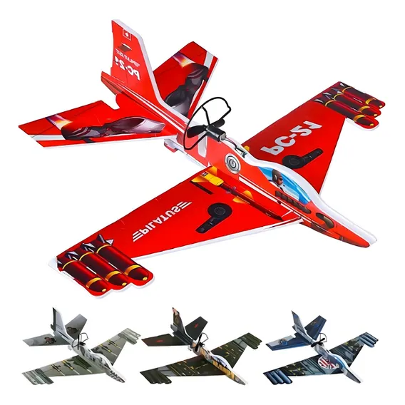 Avião Lança Mão Elétrico Bateria Recarregável Voa Planador Foto 1