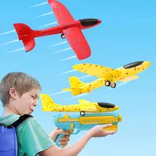 Avião Super Jato Planador Aeromodelo Com Luz Led + Lançador Foto mini 4
