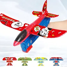 Avião Super Jato Planador Aeromodelo Com Luz Led + Lançador Foto mini 3