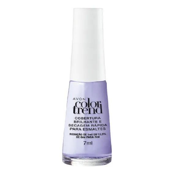 Avon Color Trend Cobertura Brilhante Secagem Rápida Cor Roxo Foto 1
