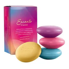 Avon Encanto Sabonete Cremoso Sortido 4x80g Foto  mini 1