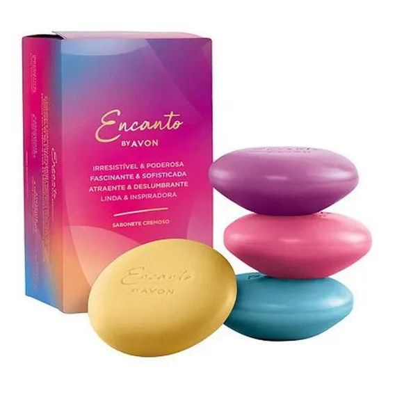 Avon Encanto Sabonete Cremoso Sortido 4x80g Foto 1