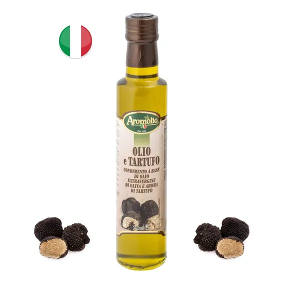 Azeite Italiano Aromolio Extravirgem Com Trufa Negra 250ml Foto 1