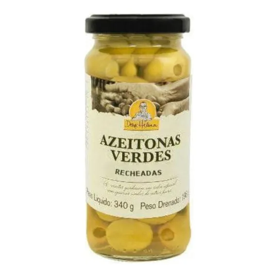 Azeitona Recheada Dona Helena Pasta Pimenta 198g Foto 1