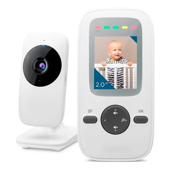 Babá Eletrônica Babá Eletrônica Vm481 Com Câmera -branco Foto 1
