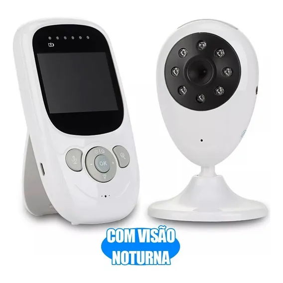 Babá Eletronica Camera Led Com Visão Noturna Tela Lcd 2.4 Foto 1