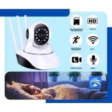 Babá Eletrônica Câmera Wifi Sem Fio Visão Noturna Microfone Cor Câmera Babá Eletrônica Yoosee Foto mini  2
