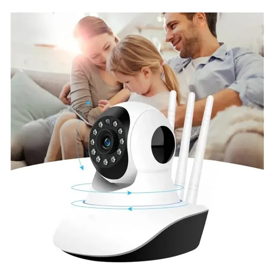 Babá Eletrônica Câmera Wifi Sem Fio Visão Noturna Microfone Cor Câmera Babá Eletrônica Yoosee Foto 1