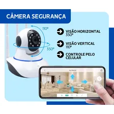 Babá Eletrônica Câmera Wifi Sem Fio Visão Noturna Microfone Cor Câmera Babá Eletrônica Yoosee Foto mini  3