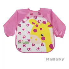 Babador Avental Manga Longa Infantil Bebê Impermeável Menina Foto mini 1