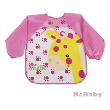 Babador Avental Manga Longa Infantil Bebê Impermeável Menina Foto mini 1