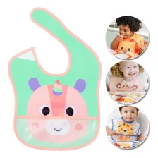 Babador Com Bolso Impermeável Bubazoo Unicórnio - Buba Unicórnio Bubazoo Foto mini  3