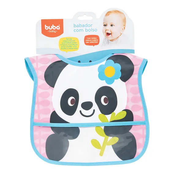 Babador Com Bolso Panda Buba Foto 1