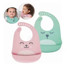 Babador Em Silicone Com Pega Cata Migalhas At贸xico Infantil Green Foto mini 1