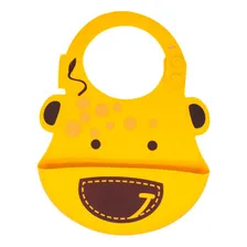 Babador em Silicone Girafa Amarelo Marcus & Marcus Foto  mini 1