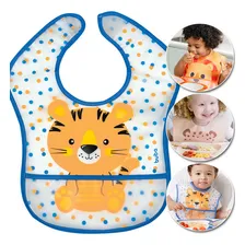 Babador Infantil Com Bolso Tigrinho Cata Migalhas Buba Foto mini 1