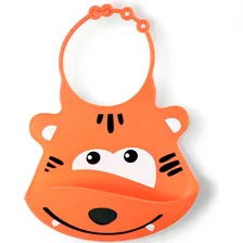 Babador Para Bebe Girafa De Silicone Silybib Multikids Baby Cor Girafa BB043 Animais Foto mini 3