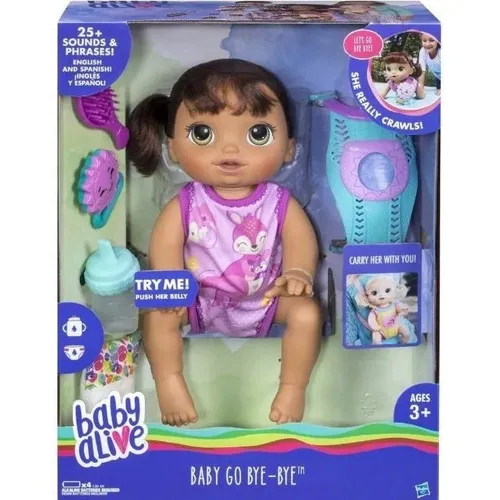 Baby Alive Hora Do Passeio Morena Engatinha Faz Xixi E Fala2 Foto 1
