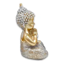 Baby Buda Tailandês Rezando Buda Orando Brilhante 10 Cm Foto mini 2