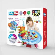 Baby Play Mesa Didática Divertida Infantil Escorrega Maptoy Foto mini 2