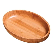 Bacia Oval Gamela Bamboo 33x23 Para Churrasco Petisco Foto mini 1