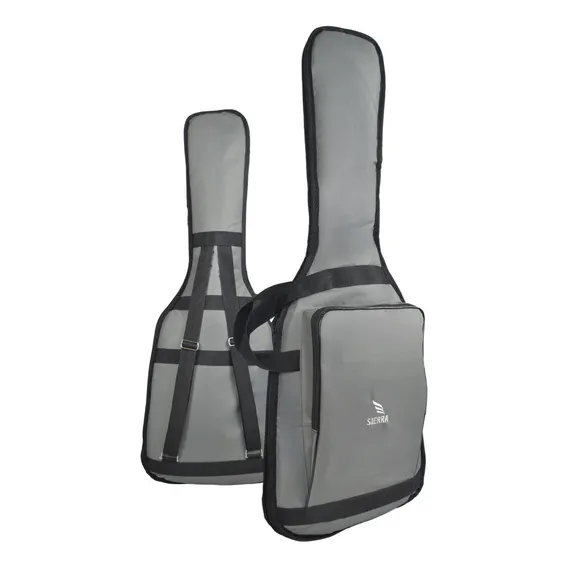 Bag Capa Para Guitarra Sierra Super Luxo Acolchoada Premium Cor Cinza Foto 1