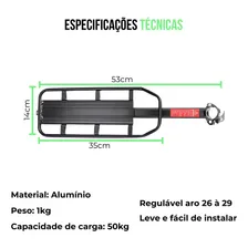 Bagageiro Bicicleta Aro 29 27 26 Garupa Aluminio Bagageiro Mtb Garupa Bike Aro 29 Com Freio A Disco Foto mini 4