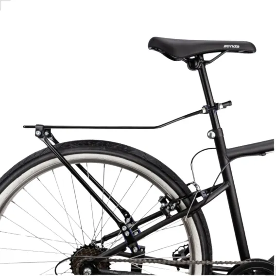 Bagageiro Garupa Bike Bicicleta Aro 20 À 29 Kalf Hard Articulável Cor Preto Foto 1