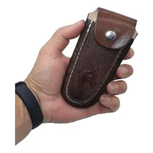 Bainha Couro Canivete Estilo Country Cawboy Barretos 13cm Foto mini 1