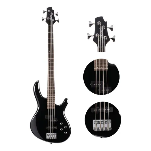 Baixo 4 Cordas Ativo Cort Action Bass Plus Black Foto 1