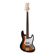 Baixo 4 Cordas Jazz Bass Aria Pro Ii Stb-jb 3 Tone Sunburst Foto mini 1