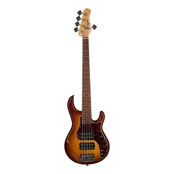 Baixo 5 Cordas Elétrico Tagima Brasil Fusion H2 5 Cordas Para Destro Honeyburst Com Acabamento Envernizado Foto 1