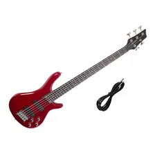 Baixo 5 Cordas Giannini Gb205a Sonicx Metallic Red Foto mini 1